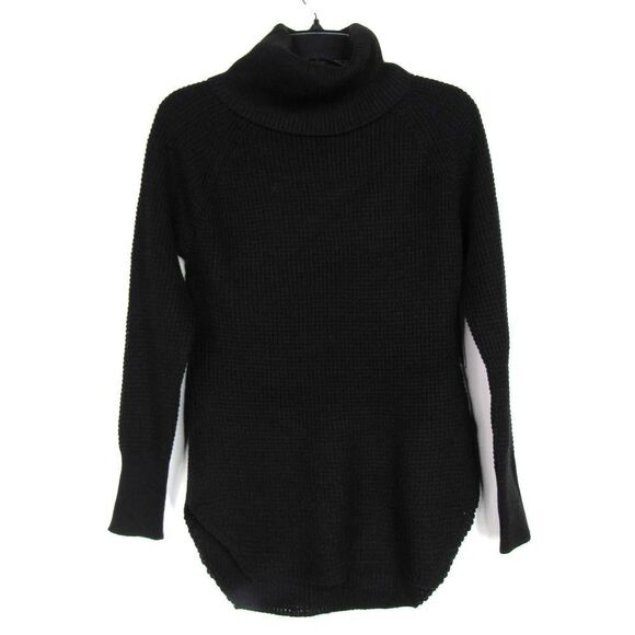 Cloth by Design Women’s Textured Knit Turtleneck Sweater in Black Sz XS - Picture 1 of 5
